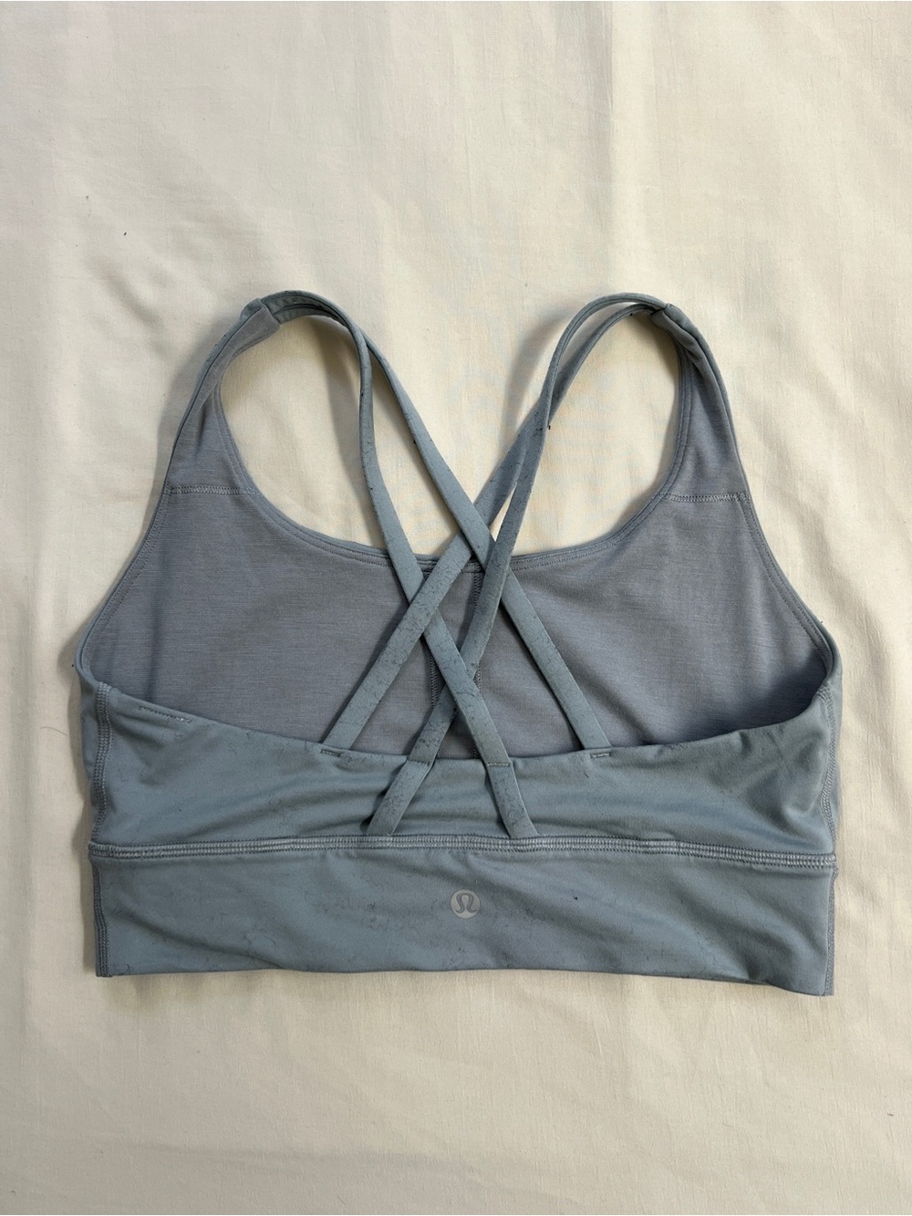 lululemon athletica Dusty Blue Cross-Back Sports Bra - Picture 2 of 2